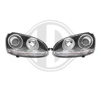 LHD Proyector Negro R32 Gti Estilo Faros Para VW Volkswagen Golf Mk5V 05-09