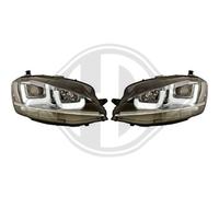 DIEDERICHS Juego De Faros Izquierdo Derecho Halógeno Para VW Golf VII 5G1