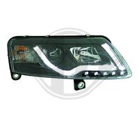 Par De Faros Xenón LHD LED DRL Claros Negros Para Audi A6 Typ 4F2 4F5 04-08