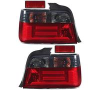 Diederichs Lightbar - Juego de faros traseros E36, año de fabricación 1990 - 1999, sedán, transparente, rojo ahumado