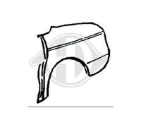 DIEDERICHS Listón embellecedor/protector panel lateral Atrás izquierda 1611037