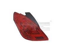 Diederichs Luz trasera izquierda para Peugeot 308 (4A/4C) 2007 - hacia arriba, rojo, certificado E, plástico