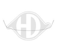 DIEDERICHS Ornamento Listón Protector Parachoques Delant para Renault Mégane III