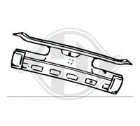 DIEDERICHS Ornamento Listón Protector Puerta Trasera Derecha para Mercedes-Benz