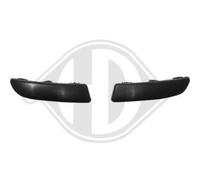 DIEDERICHS Ornamento Protector Parachoques Trasero Izquierdo para Renault Negro