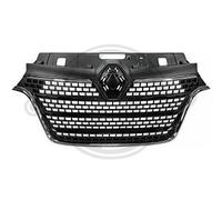 DIEDERICHS Parrilla De Radiador Negra Brillante Para Renault Master III