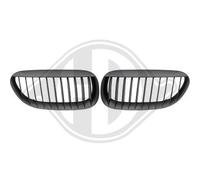 DIEDERICHS Parrilla Del Radiador Apto para BMW 6er Cabriolet E64 E63 Negro Mate