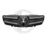 DIEDERICHS Parrilla Del Radiador Apto para Mercedes-Benz Sl R230 Negro Brillo