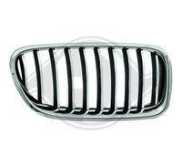 DIEDERICHS Parrilla Del Radiador Derecho para BMW 5er Touring F11 F10 F18 Negra