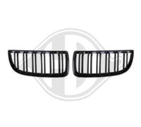 DIEDERICHS Parrilla Delantera Kühlergrill Gitter Centro Negra para BMW 3er E90