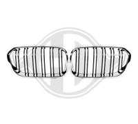 DIEDERICHS Rejilla De Radiador Compatible Para BMW 1er F20 118i 116i Negro Cromo