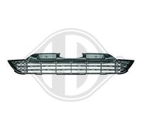 DIEDERICHS Rejilla De Radiador Compatible Para Honda CR-V III RE_ RE Negro Mate