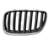 DIEDERICHS Rejilla De Radiador Izquierda Para BMW X5 E53 3.0D 3.0I Cromado Negro