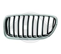 DIEDERICHS Rejilla Radiador Izquierda para BMW 5er Touring F11 F10 F18 Negro