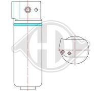 DIEDERICHS Secadora Acondicionado Aluminio para Renault Espace III 2.2 12V Td