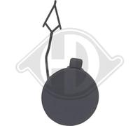 DIEDERICHS Tapa gancho de arrastre delante 2298663 Compatible con VW Caddy V Kombi SBB, SBJ Caddy V Furgoneta SBA, SBH Caddy V California SBB, SBJ