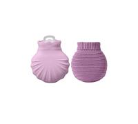 DieffematicRSD Bolsa Agua Caliente Bolsa de Agua Caliente Color sólido Creativo Lindo Mini Bolsa calentadora de Manos Diseño de Sello Grueso Mini Botella de Agua Caliente Multiusos (Color : Purple)