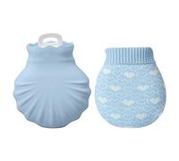 DieffematicRSD Bolsa Agua Caliente Bolsa de Agua Caliente Color sólido Creativo Lindo Mini Bolsa calentadora de Manos Diseño de Sello Grueso Mini Botella de Agua Caliente Multiusos (Color : Blue)