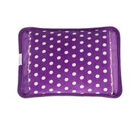 DieffematicRSD Bolsa Agua Caliente Bolsa de Agua Caliente eléctrica portátil con Cubierta de felpa de Lunares Botella de calefacción a Prueba de explosiones Carga Calentador de Manos de Invierno (Col