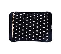 DieffematicRSD Bolsa Agua Caliente Bolsa de Agua Caliente eléctrica portátil con Cubierta de felpa de Lunares Botella de calefacción a Prueba de explosiones Carga Calentador de Manos de Invierno (Col