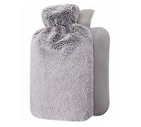 DieffematicRSD Bolsa Agua Caliente Botella de Agua Caliente Cama Cintura cálida Espalda cálida Botella de Agua Caliente con Cubierta de Material de felpa súper Suave (Color : Clear)