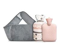 DieffematicRSD Bolsa Agua Caliente Botella de Agua Caliente con Funda para la Cintura Bolsa de Agua Caliente de Gran Capacidad Bolsa de Agua Caliente portátil Reutilizable Alivio del Dolor Invierno
