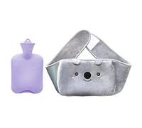 DieffematicRSD Bolsa Agua Caliente Botella de Agua Caliente con Funda Suave para la Cintura, Bolsa de Agua Caliente, Alivio del Dolor para el Cuello, Espalda, Hombros y piernas, Cintura cálida