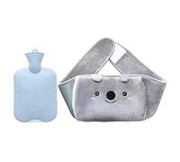 DieffematicRSD Bolsa Agua Caliente Botella de Agua Caliente con Funda Suave para la Cintura, Bolsa de Agua Caliente, Alivio del Dolor para el Cuello, Espalda, Hombros y piernas, Cintura cálida