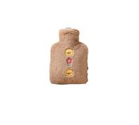 DieffematicRSD Bolsa Agua Caliente Botella de Agua Caliente for la Cama de Felpa de PVC Lindo Reutilizable Mano pie Vientre Calentador portátil Bolsas de Agua Caliente Bolsa de Regalo (Color : Dark b