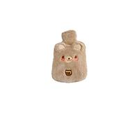 DieffematicRSD Bolsa Agua Caliente Botella de Agua Caliente for la Cama de felpa de PVC Lindo Reutilizable Mano pie Vientre Calentador portátil Bolsas de Agua Caliente Bolsa de Regalo (Color : Brown