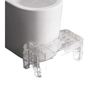 DieffematicZJ Soporte Portatil Light and Luxurious Transparent Toilet footstool Thickened Non Slip footstool Practical footstool Under The Table (Color : Transparent)