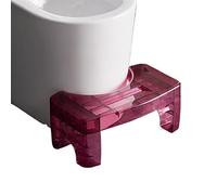DieffematicZJ Soporte Portatil Light and Luxurious Transparent Toilet footstool Thickened Non Slip footstool Practical footstool Under The Table (Color : Purple)