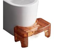 DieffematicZJ Soporte Portatil Light and Luxurious Transparent Toilet footstool Thickened Non Slip footstool Practical footstool Under The Table (Color : Yellow)