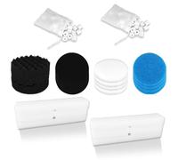 Diegimr Kit de 24 filtros de repuesto para filtros de acuario Fluval FX2/FX4/FX5/FX6, incluye bolsas de cerámica, almohadillas de pulido de agua, almohadillas de espuma, almohadilla de bioespuma