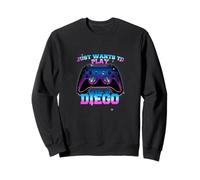 DIEGO - LEVEL UP con controller: SOLO QUIERE JUGAR Sudadera