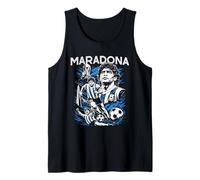Diego Maradona Vintage 90's Hip-Hop Estilo Retro Fútbol Camiseta sin Mangas
