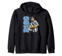 Diego Maradona Vintage D10S Campeón del Mundo 1986 Fútbol Retro Sudadera con Capucha