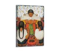 Diego Rivera (Festival de las Flores) Lienzo decorativo para pared, 20 x 30 cm