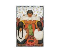 Diego Rivera (Festival de las Flores) Lienzo decorativo para pared, 60 x 90 cm