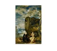 Diego Velázquez (Abad de San Antonio y San Pablo Ermitaño) pósteres artísticos para pared, decoración del hogar, arte de pared, impresión para dormitorio, pinturas decorativas estéticas, 30 x 45 cm