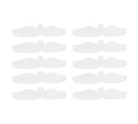 DIEKE 10 forros de brasier para debajo de los pechos, desechables, almohadillas para sudar para sudar, suministros de sudoración, blanco, ET pattern