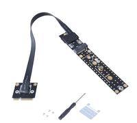 DIEKE Adaptador pequeño PCIe macho a llave M hembra, PCIE a M Key M, convertidores elevadores para extensor de probador PCIE