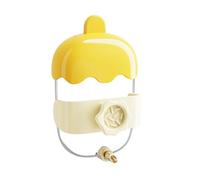 DIEKE Botella de agua potable automática transparente para pájaros y chinchillas con válvulas de carga de resorte, dispensador de capacidad de 360 ml para jaula