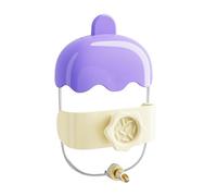 DIEKE Botella de agua potable automática transparente para pájaros y chinchillas con válvulas de carga de resorte, dispensador de capacidad de 360 ml para jaula