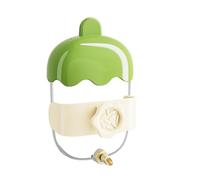 DIEKE Botella de agua potable automática transparente para pájaros y chinchillas con válvulas de carga de resorte, dispensador de capacidad de 360 ml para jaula