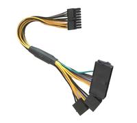 DIEKE Cable de conversión ATX24Pin a 16Pin para placas base de PC, cable de alimentación de 30 cm de largo, adaptador de fuente de alimentación de PC