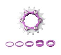 DIEKE Kits de conversión de una sola velocidad para bicicletas de montaña y bicicletas de carretera, aleación de aluminio, 16T y 18T, piñones de volante de una sola velocidad