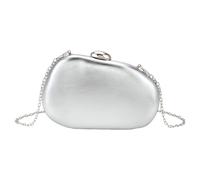 DIEKE Minis - Bolso de noche para mujer, bolso de mano, bolso de mano, bolsos cruzados, bolsos de noche para fiesta, cóctel, bolsos y bolsos de mano, Silver, One Size