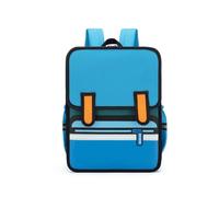 DIEKE Mochila de dibujos animados para niños con compartimentos funcionales, mochila escolar de jardín de infantes para una fácil organización y uso diario. Mochila de anime, Blue, One Size
