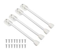 DIEKE Paquete de 4 extensiones plegables de hierro para patas de mesa, base de herradura, para almacenamiento de muebles, proyectos de atornillado